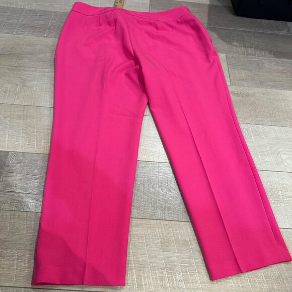 KASPER WOMENS HOT PINK DRESS PANTS SIZE 18 - Picture 9 of 9